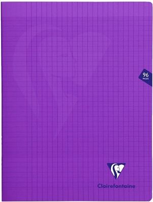 Clairefontaine Cahier Mimesys violet - 24 x 32 cm - 96 pages séyès 373361C