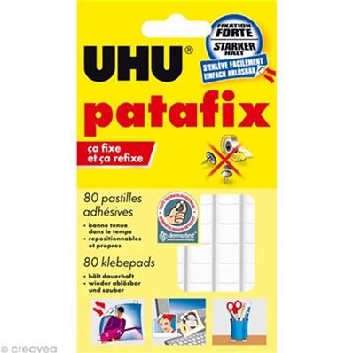 UHU Pâtes adhésives patafix, repositionnable, blanc 48810