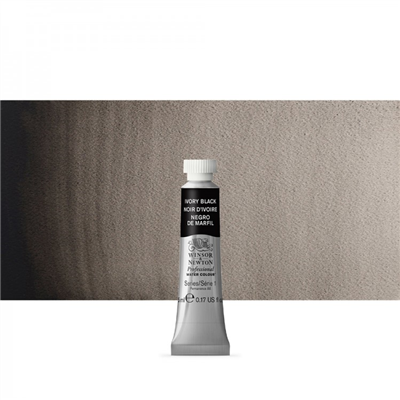 Winsor & Newton Peinture Professionnelle Aquarelle 5ml Noir d'Ivoire