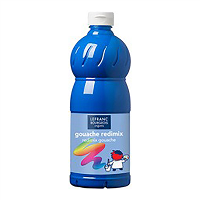 LEFRANC BOURGEOIS Gouache liquide 1.000 ml bleu primaire