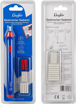Läufer Gomme électrique, avec embout échangeable, bleu