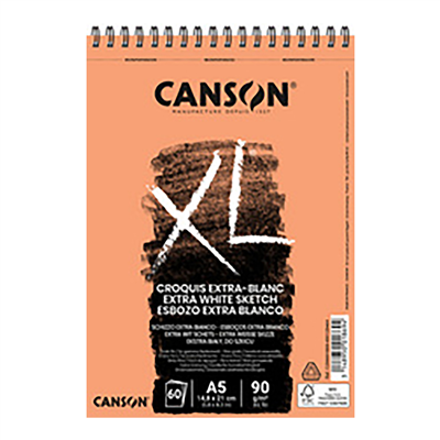 CANSON Bloc croquis et études XL EXTRA BLANC A5