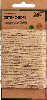 folia Cordon de jute, 20 m, naturel