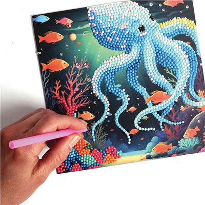 Graine créative Cartes à strasser Monde Marin