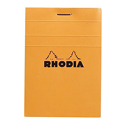 RHODIA Bloc agrafé No. 11 format A7 quadrillé 5x5 orange