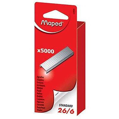 Maped Agrafes 26/6 grand paquet zingué