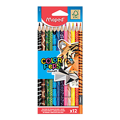 Maped Crayon de couleur triangulaire COLOR'PEPS Animals