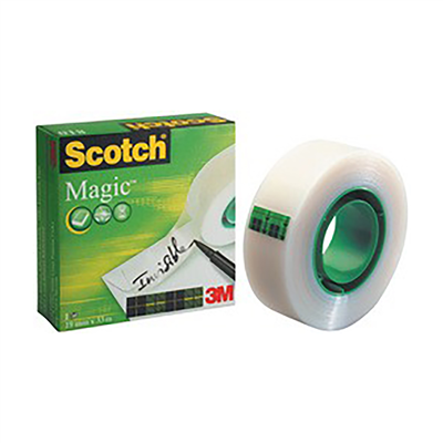 3M Scotch Ruban adhésif Magic 810 12 mm x 33 m invisible