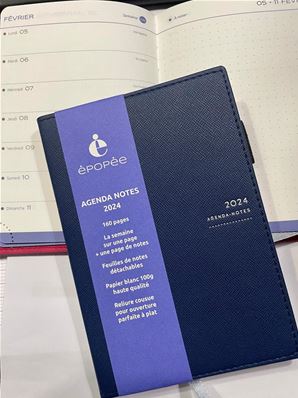 Epopée Agenda Patience A6 bleu