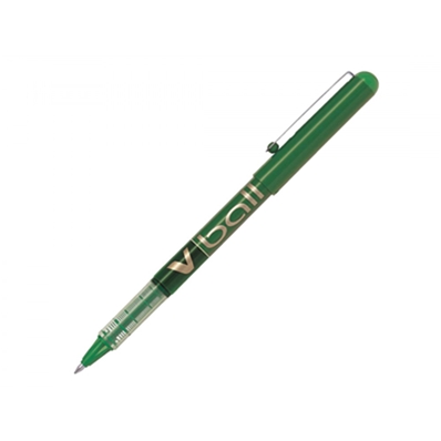 Pilot Stylo roller V Ball VB 7, pointe métal, vert 134746