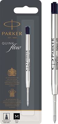 PARKER Recharge pour stylo QUINKflow, M, blister, noir