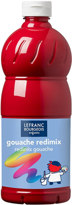 LEFRANC BOURGEOIS Gouache liquide 1.000 ml, rouge primaire
