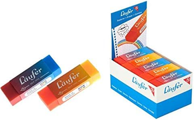 Läufer Gomme en plastique PLAST COLOR, en présentoir de 20