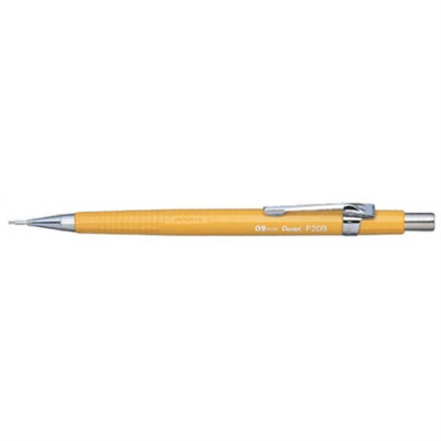 Pentel Porte-mines P209 diamètre de mines : 0,9 mm jaune