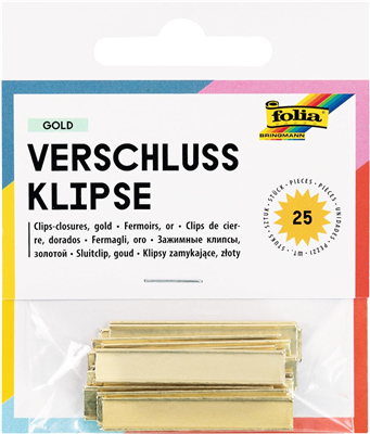 folia Attache de fermeture de sachet, longueur : env. 30 mm