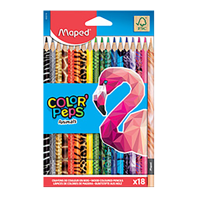 Maped Crayon de couleur triangulaire COLOR'PEPS Animals