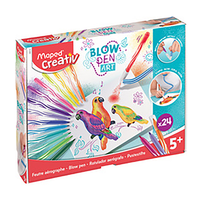 Maped Creativ Kit feutre aérographe BLOW PEN Art 32 piéces