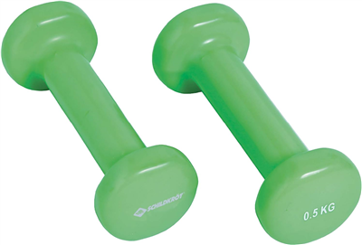 SCHILDKR™T Haltères vinyle, set de 0, 5 kg, vert