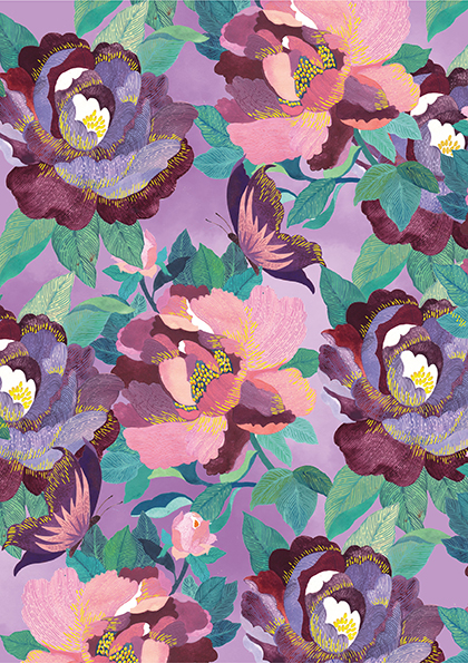 Art & Kraft Cahier A5 malin Pivoine