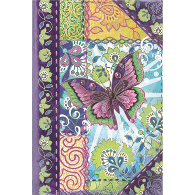 Punch Studio Mini boîte livre - Purple Butterfly