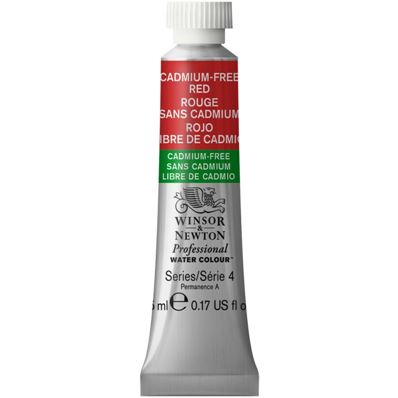 Winsor & Newton Peinture Professionnelle Aquarelle 5ml Rouge sans Cadmium