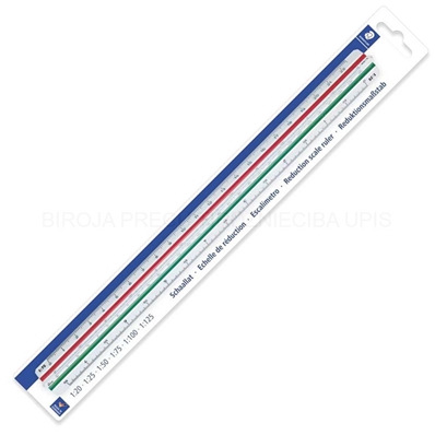 Staedtler Echelle de réduction Arpentage, en plastique, blanc