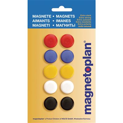 Magnetoplan aimants de signalisation 20 mm, assorti 16662 par 10