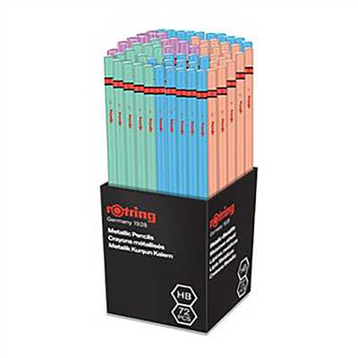 rotring Crayon à papier METALLIC dans un pot de 72