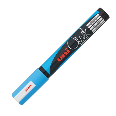 Uni-ball Marqueur craie Chalk PWE-5M, bleu clair PWE-5M BC