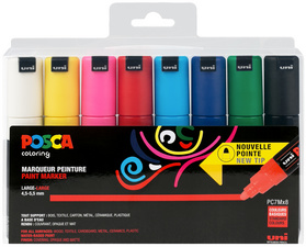 POSCA Marqueur à pigment PC-7M étui de 8