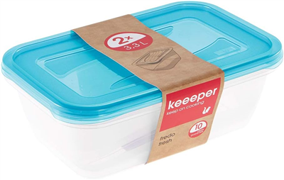 keeeper Boîte de conservation "fredo fresh", 3, 3 L, bleu