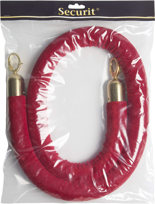 Securit Corde pour poteau d'accueil CLASSIC, rouge / or