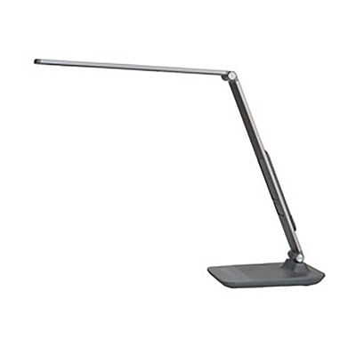 ALBA Lampe de bureau LED LEDVIVA avec port USB gris