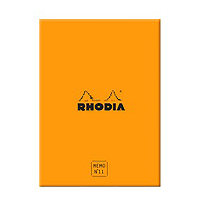 RHODIA Bloc mémo No. 11 85 x 115 mm ligné orange