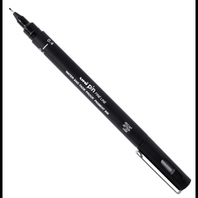 Uni-ball Stylo UNI PIN pointe calibrée Pointe 0.4 mm Noir