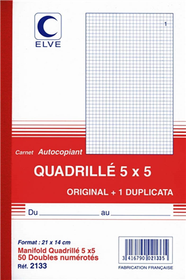 Elve Manifold Quadrillé (5/5), 140 x 210 mm, Dupli