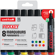 uni-ball Marqueur permanent PROCKEY PM122/8 PF set de 8