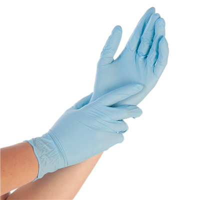 HYGOSTAR Gant nitrile CONTROL, XL, poudré, bleu