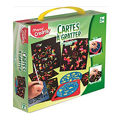 Maped CREATIV Cartes à gratter avec pochoir & mandalas