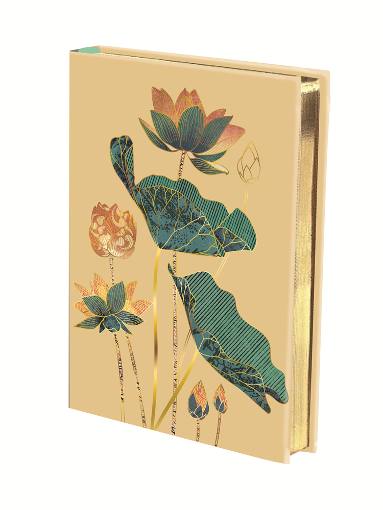 Collection Pepakura Carnet B6 Couverture rembordé Lotus