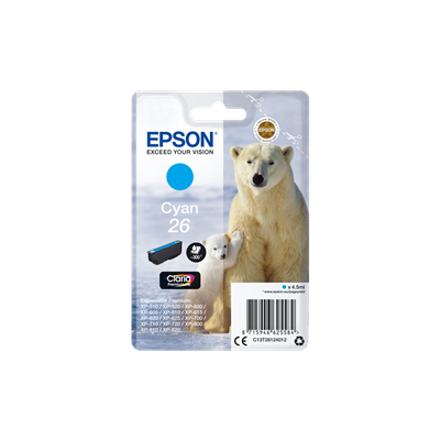 Epson T26 cyan C13T26124012