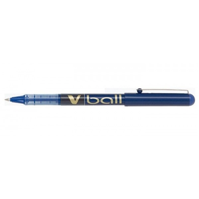 Pilot Stylo roller V Ball VB 5, pointe métal, bleu 085420