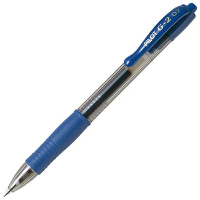 Pilot Stylo roller à encre gel G2 07, bleu 163180