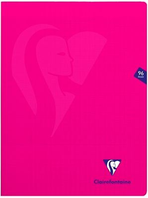 Clairefontaine Cahier Mimesys piqué - 24x32 cm - 96 pages séyès - Rose 313361c