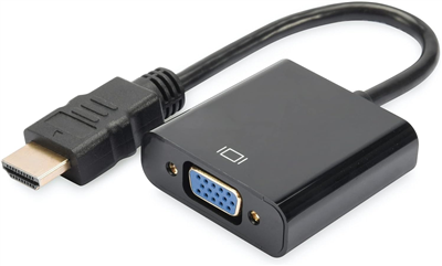 DIGITUS convertisseur HDMI vers VGA, noir, entrée : HDMI de
