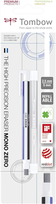 TOMBOW Stylo-gomme "MONO zero", pointe angulaire