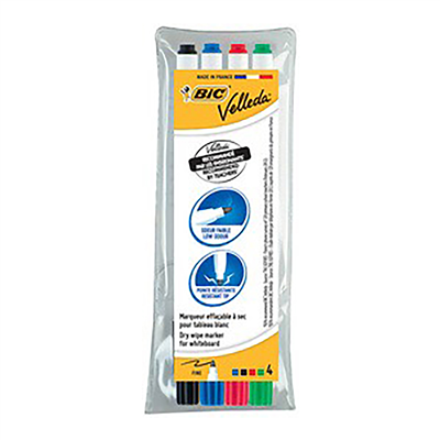 BIC Marqueur pour tableau blanc Velleda 1721 pointe ogive,