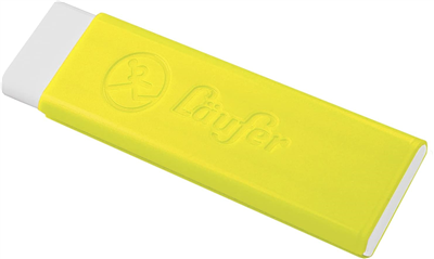 Läufer Gomme en plastique Pocket 2, jaune