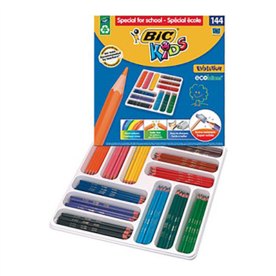 BIC KIDS Crayons de couleur Evolution ECOlutions paquet de