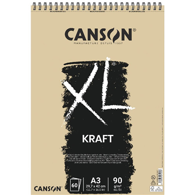 CANSON Bloc à croquis et études XL Kraft, A3